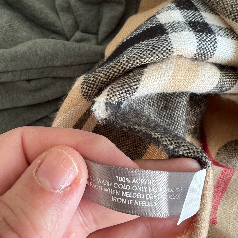 Plaid Ruana - Picture 6 of 6